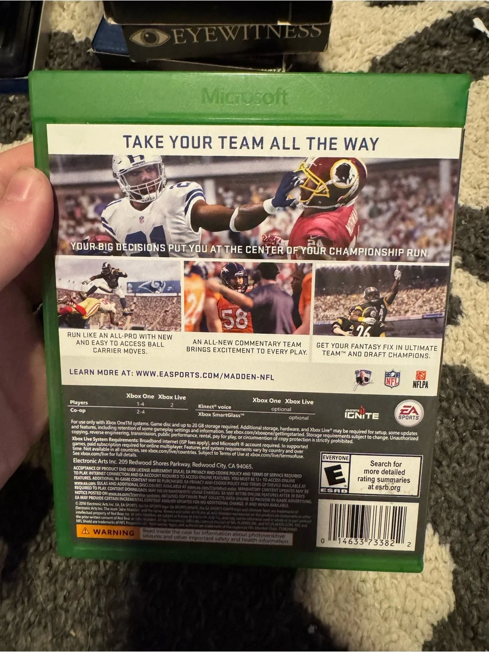 Microsoft Xbox One Madden NFL 17 - Blue and Red Cover